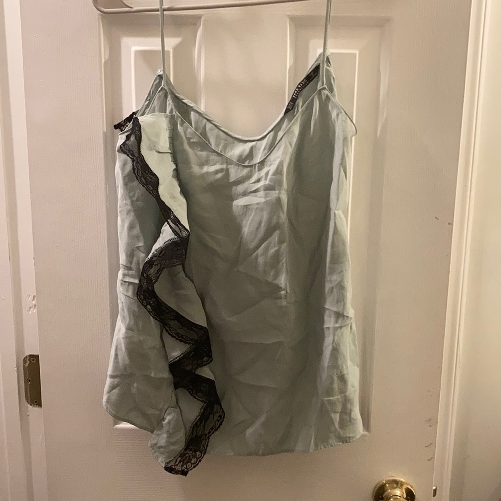 Zara ruffle tank